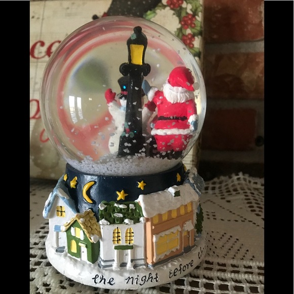 Rare Night Before Christmas Musical Snow Globe - Picture 7 of 8
